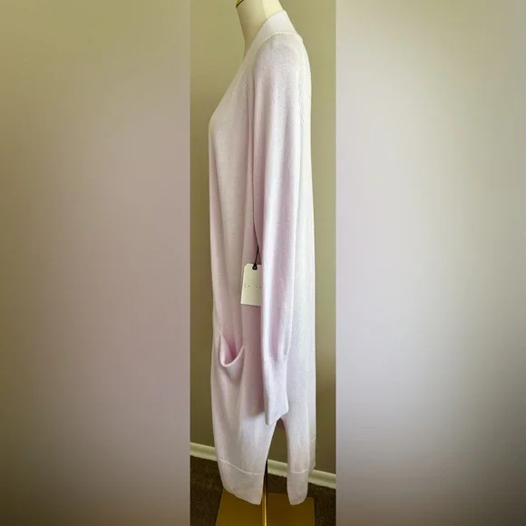 NWT Leith by Nordstrom Lilac Midi-Cardigan - Picture 4 of 10
